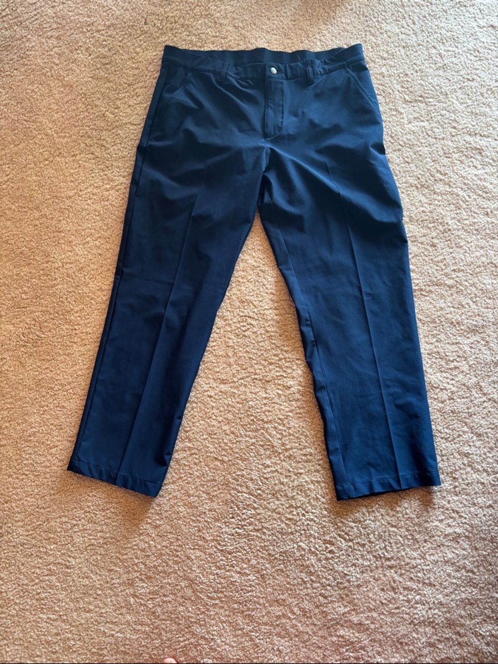 Men's Navy adidas brand golf or dress Pants - Classic Straight Fit